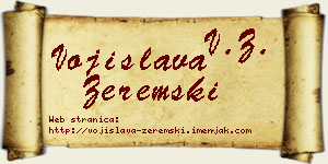 Vojislava Zeremski vizit kartica